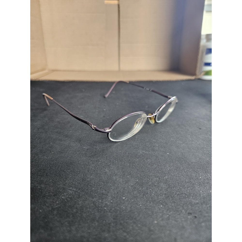 Gucci GG 2649 4VE Eyeglasses Frames Purple Metal Oval Vintage Italy 135mm